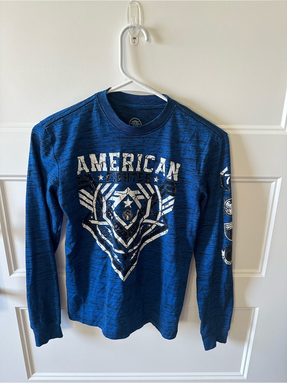 American Fighter Navy and Black Striped Long Sleeve Shirt